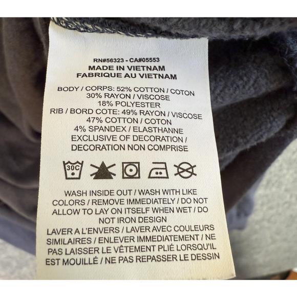 Nike Sweatshirt Womens Large Blue Cropped Sweater Fleece Center Swoosh Pullover - Picture 7 of 8